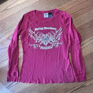 Harley-Davidson Burgundy Crew Neck Shirt